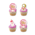 Load image into Gallery viewer, Boy or Girl Cake Cupcake Toppers Set
