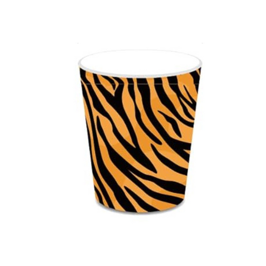 Animal Tiger Theme Party Paper Cups Set