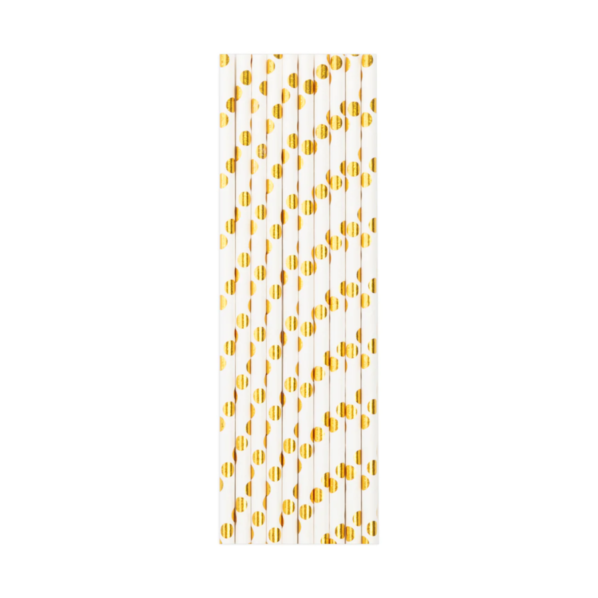 Gold Football Theme Birthday Party Paper Straws Set