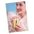 Load image into Gallery viewer, Golden Flower Ivory Paper Straws Set
