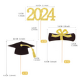 Load image into Gallery viewer, Graduation Glitter Cupcake Toppers Set
