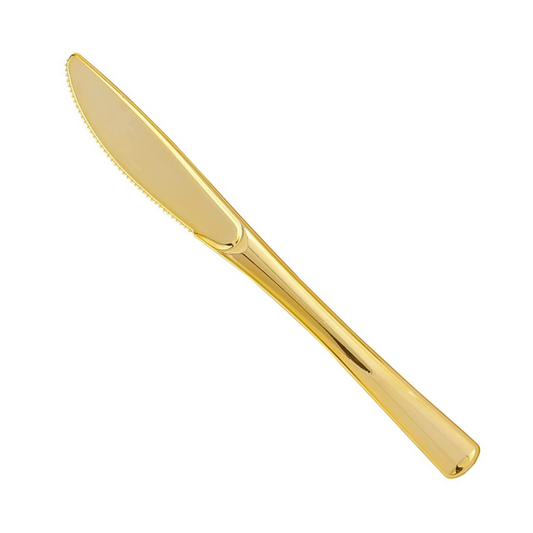 Gold Bridal Shower Decorations Cutlery Set (Knives)