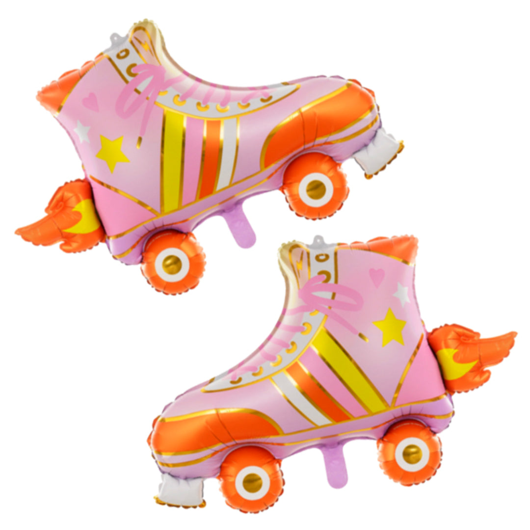 Funky Roller-Skating Theme Happy Birthday Balloons Set