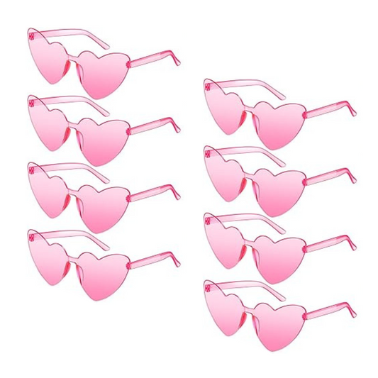 Barbie Theme Heart-Shaped Party Glasses
