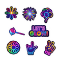 Load image into Gallery viewer, Glow in the Dark Neon Themed Photo Booth Props Set
