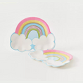 Load image into Gallery viewer, Rainbow Cloud Paper Plates Set
