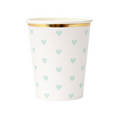 Load image into Gallery viewer, Baby Blue Heart-Shaped paper Cups Set
