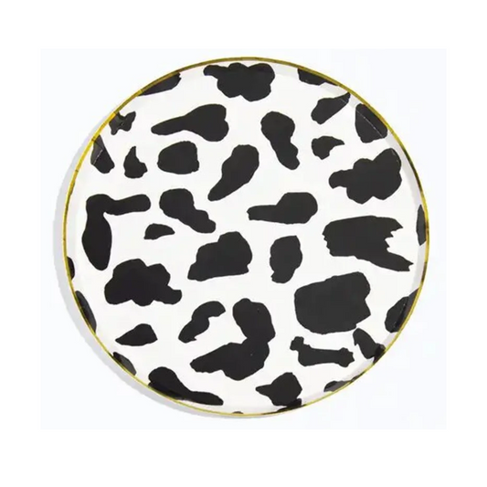 Animal Cow Theme Party 9 Inch Paper Plates Set