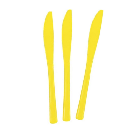 Gold Football Theme Birthday Party Cutlery Set (Knives)