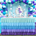 Load image into Gallery viewer, Enchanting Mermaid Theme Table Skirt
