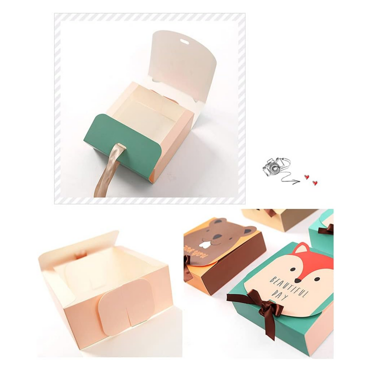 Safari Animal Themed Candy Gift Boxes Set