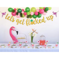 Load image into Gallery viewer, Let's Get Flocked Up Gold Glitter Banner
