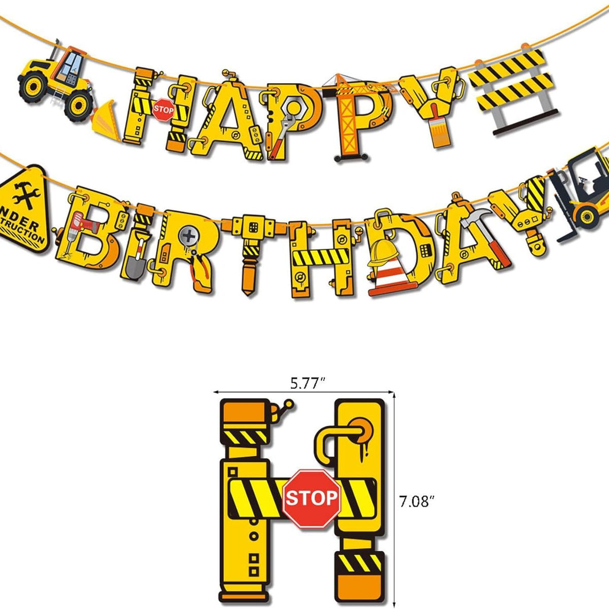 Construction Themed Party Balloon Decorations