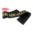 Load image into Gallery viewer, Graduation Sash with Gold Glitter Letter I Graduated
