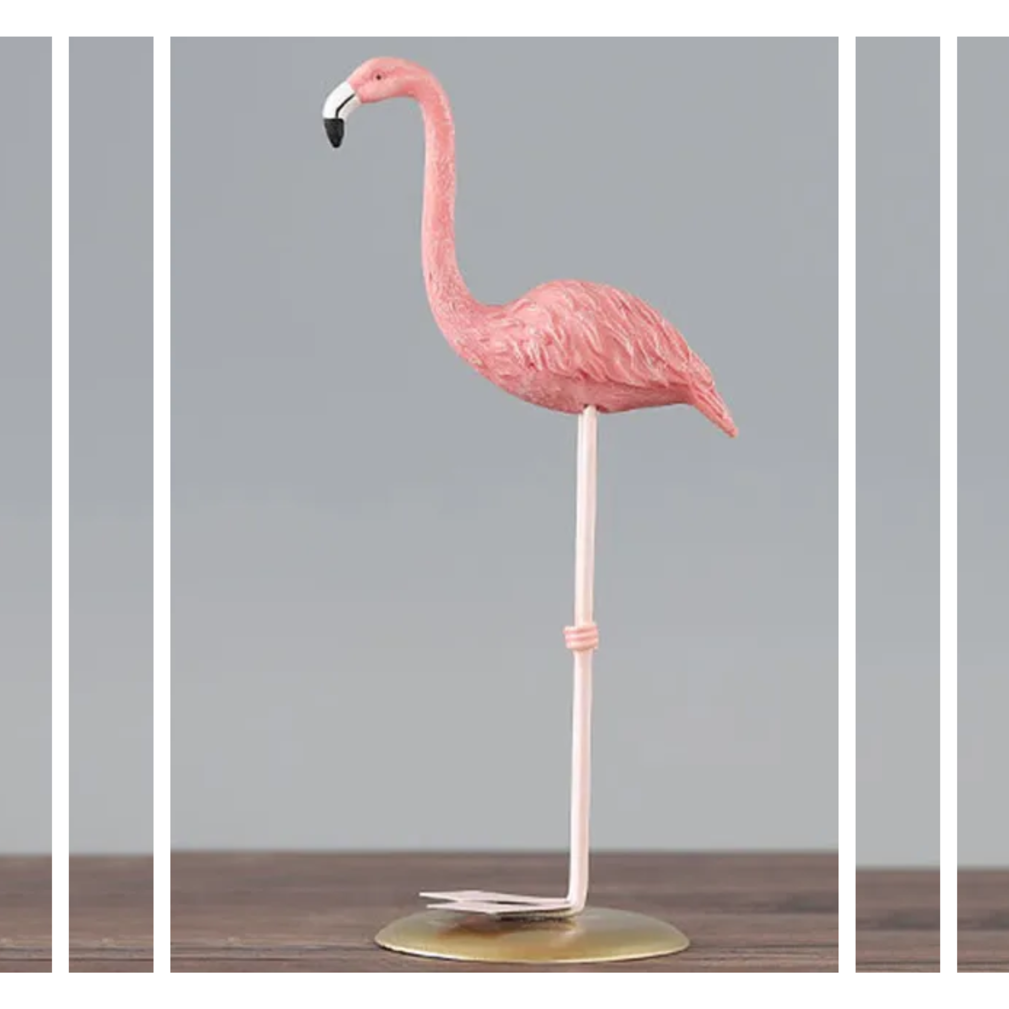 Resin Pink Flamingo Statue Figurine