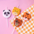 Load image into Gallery viewer, Cute Animal Birthday Candles Set
