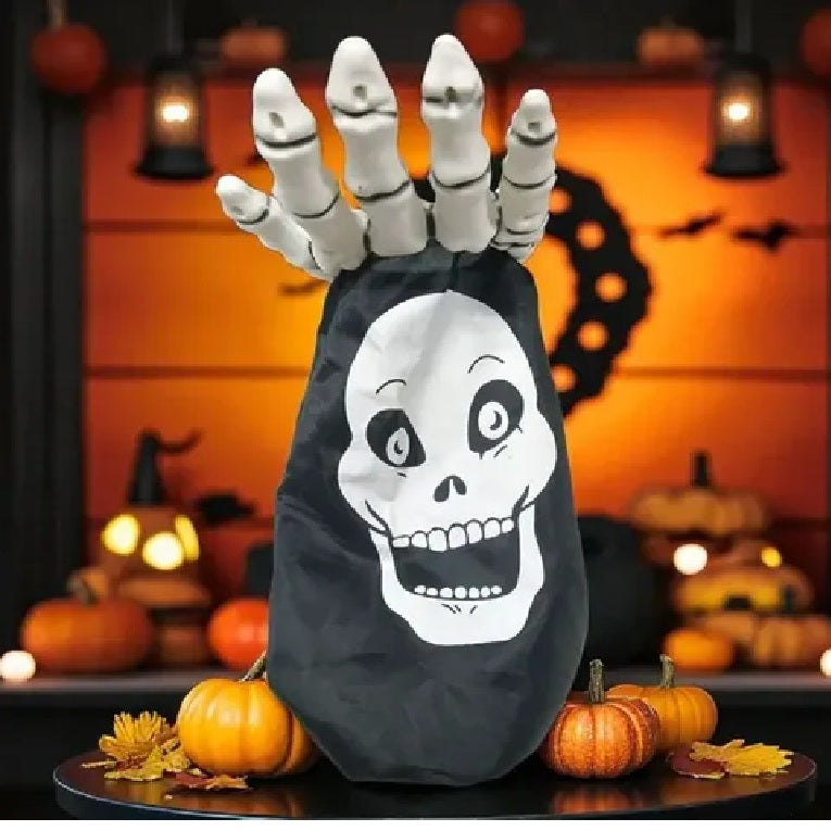 Halloween Palm Hand Trick-or-Treat Bag 1pc (Black)