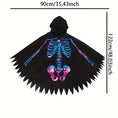 Load image into Gallery viewer, Spooky Halloween Skull Cape - Adults
