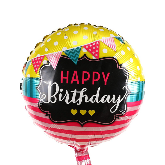 New Design Happy Birthday Foil Balloons 18" Round