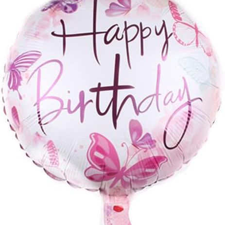 New Design Happy Birthday Foil Balloons, 18" Round