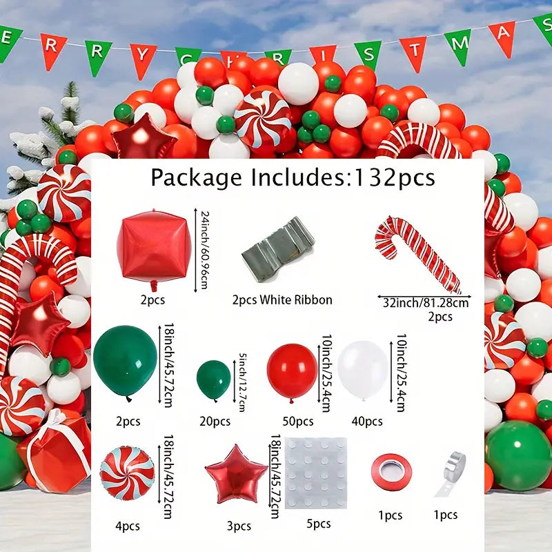 Christmas Balloon Garland Decoration