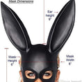 Load image into Gallery viewer, Rabbit Mask for Women Bunny Mask 18*38cm
