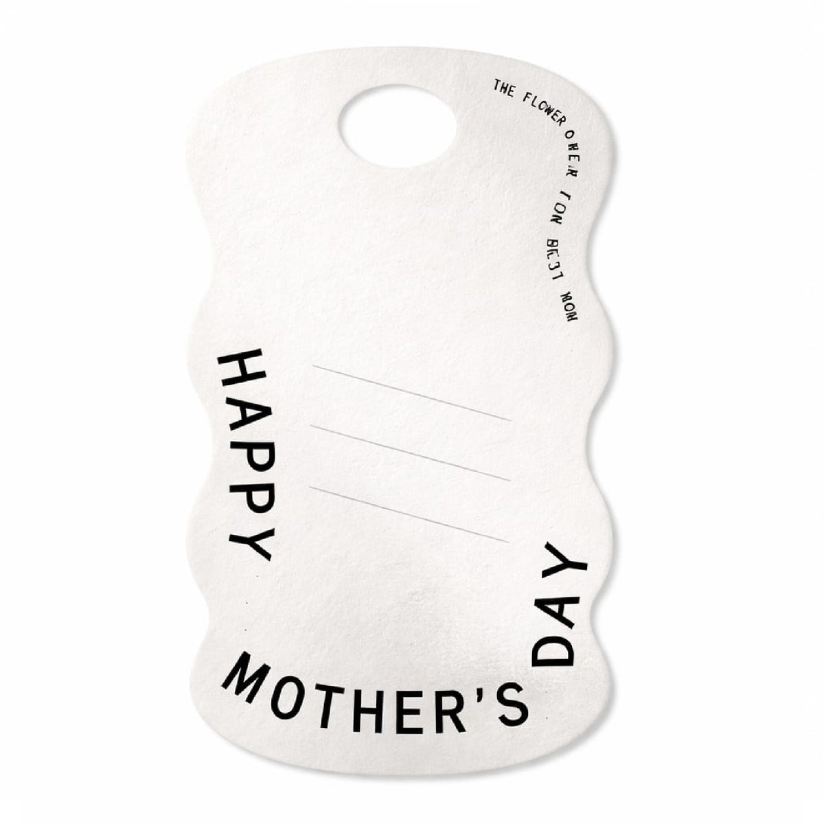 Mother's Day Wavy Card Flower Holder