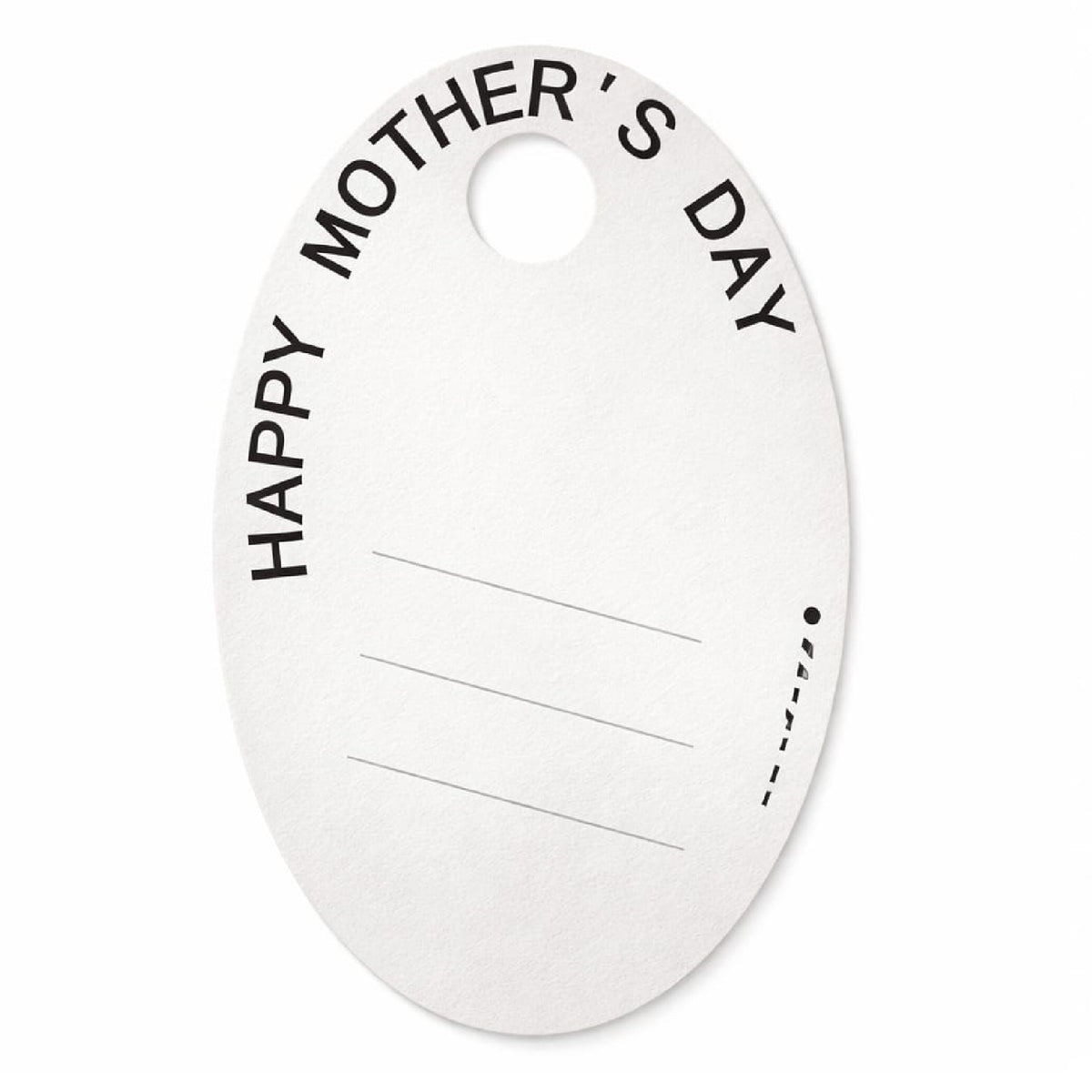 Mother's Day Oval Card Flower Holder