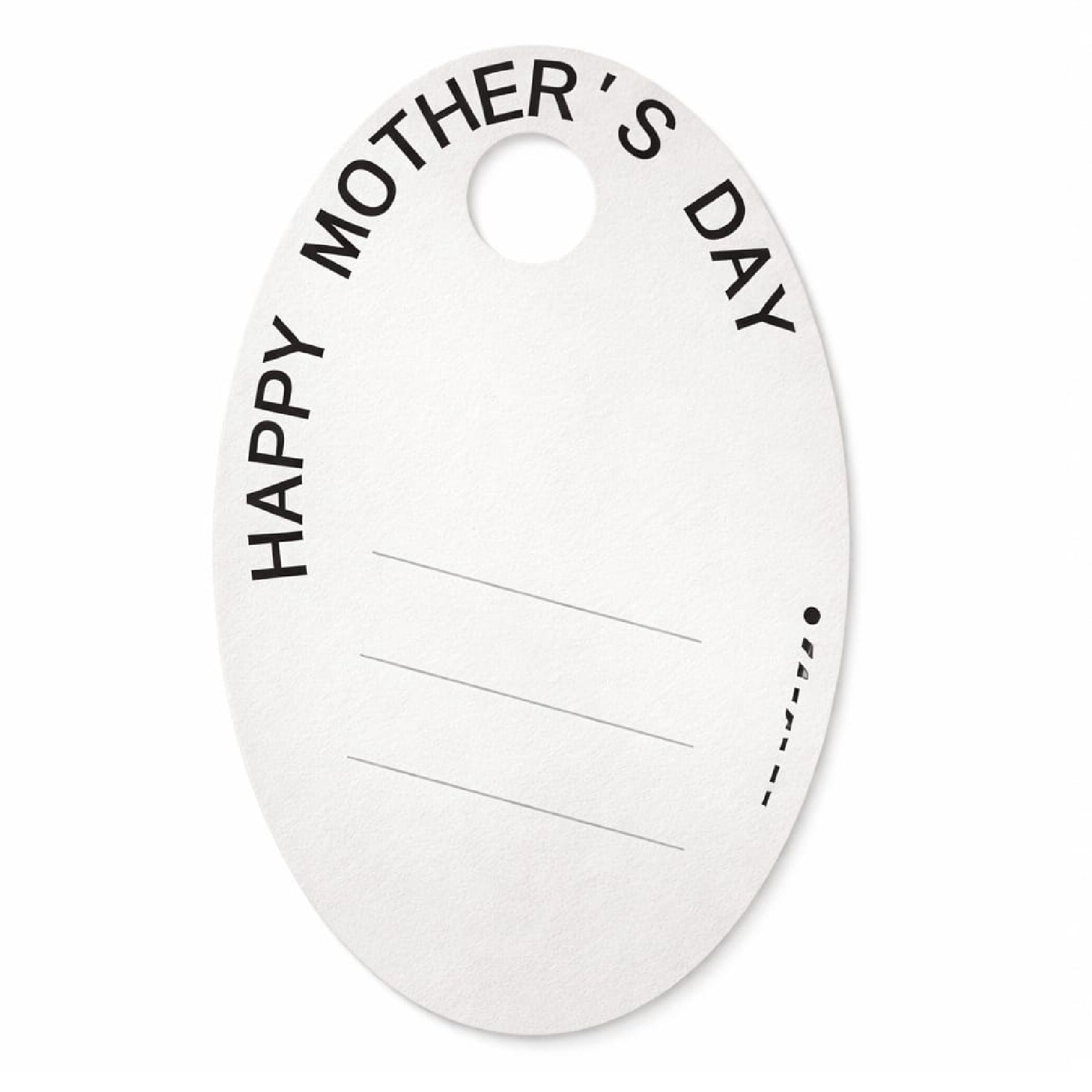 Mother's Day Oval Card Flower Holder