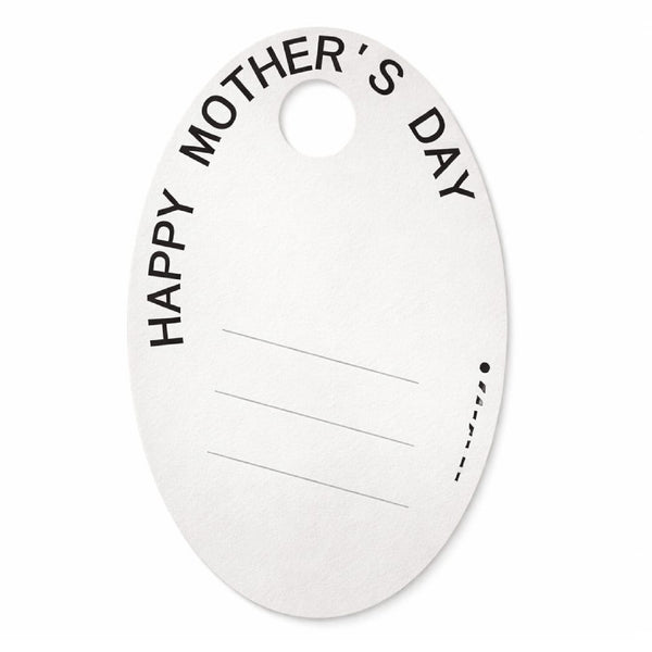 Mother's Day Oval Card Flower Holder