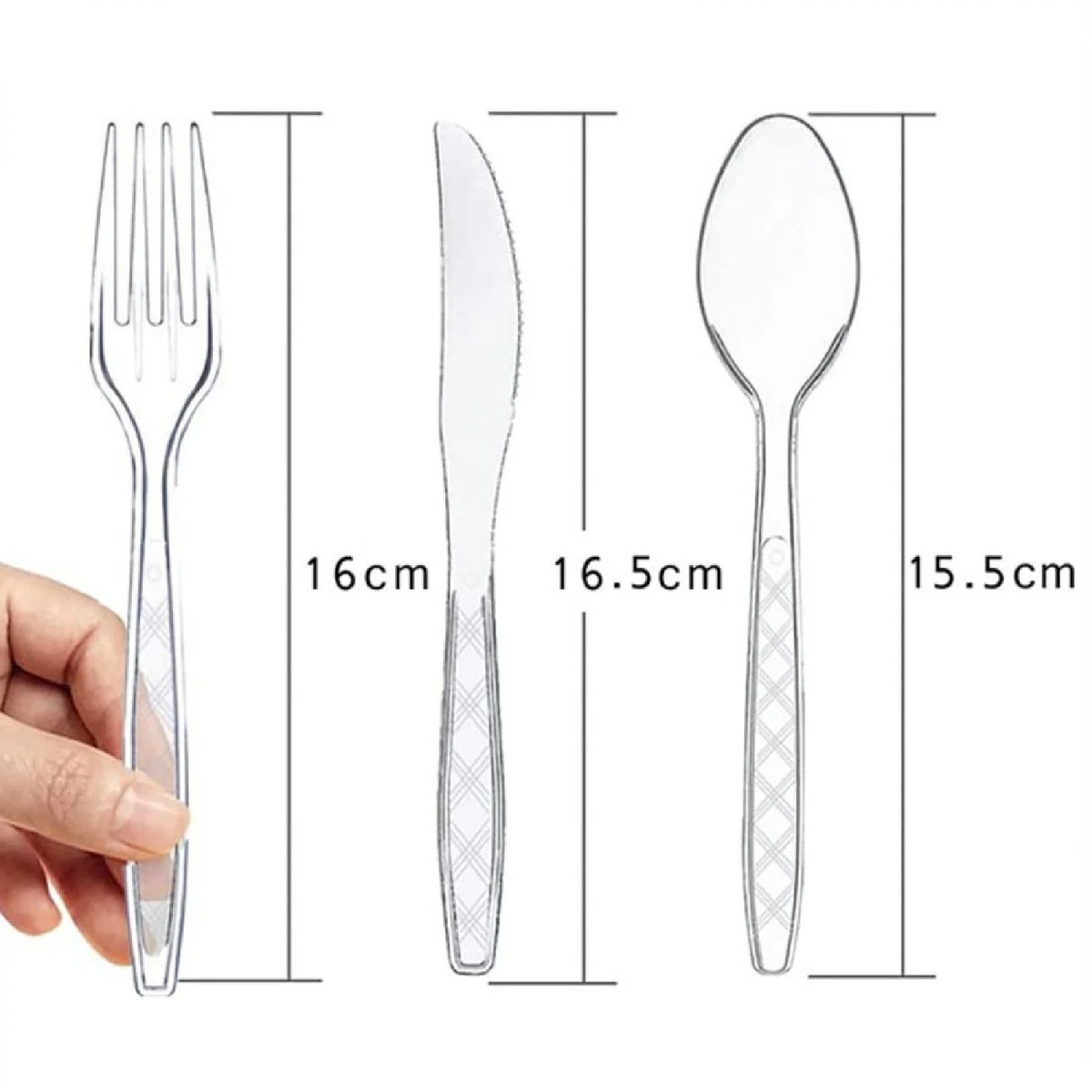 Transparent Cutlery 10pcs (Fork)