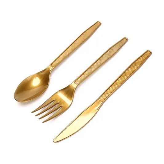 Gold Cutlery Set 10pcs