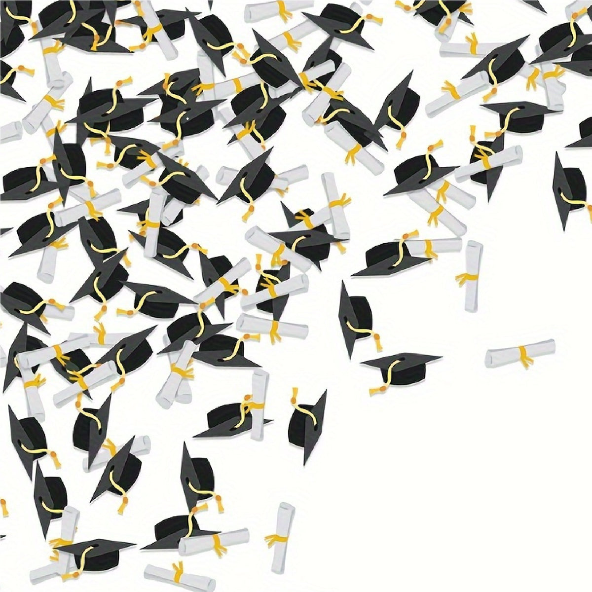 Graduation Party Cap & Diploma Certificates Confetti