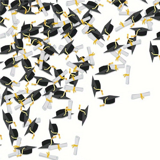 Graduation Party Cap & Diploma Certificates Confetti