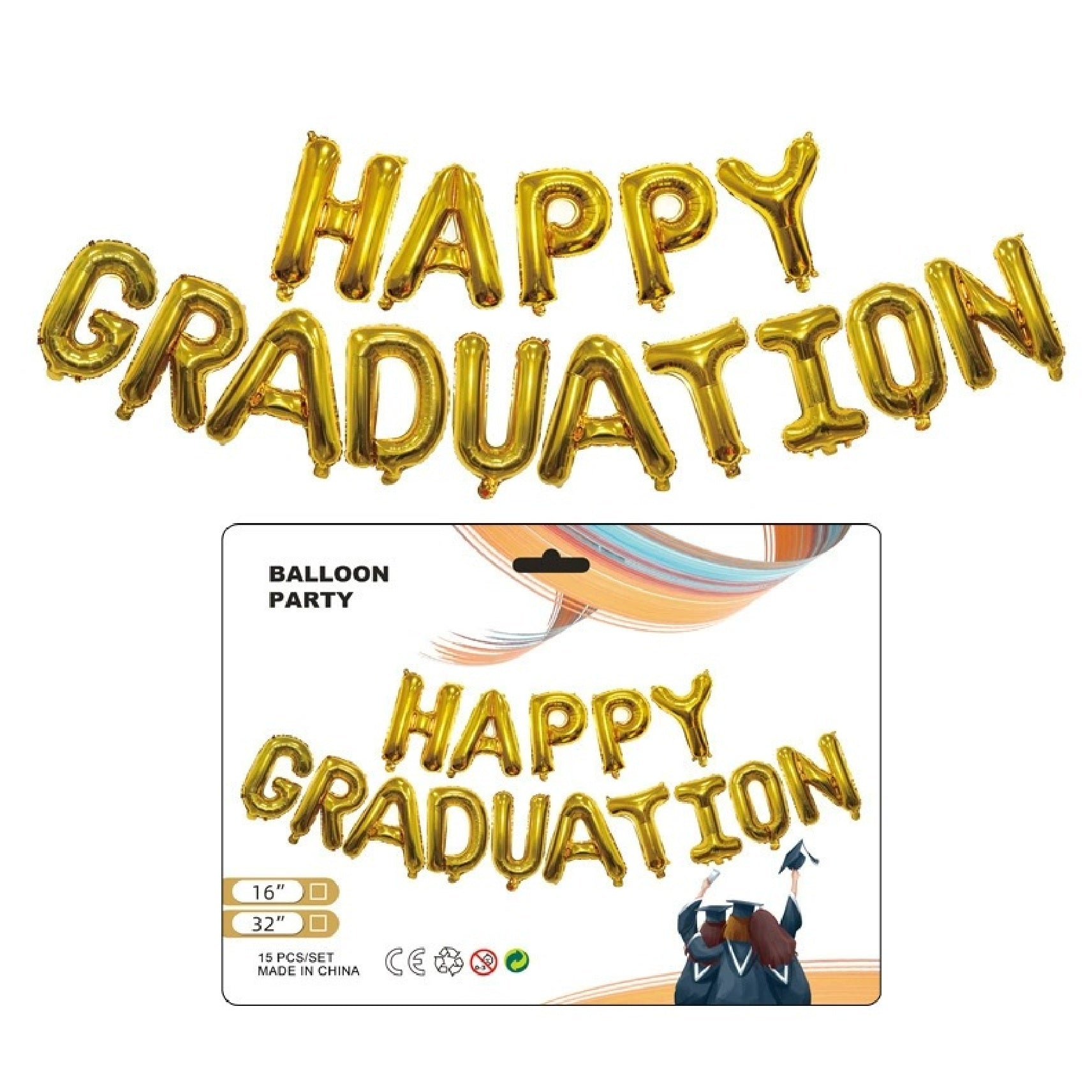 Happy Graduation Foil (Gold)