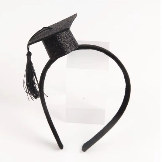 Graduation Headband Black Tassel