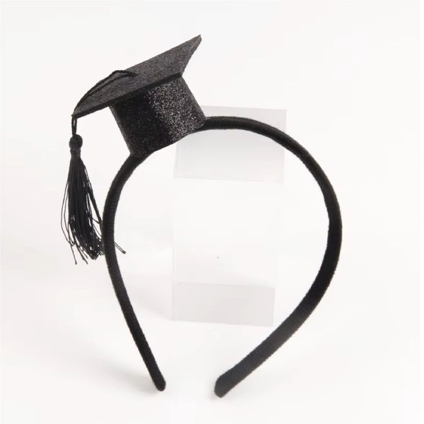 Graduation Headband Black Tassel