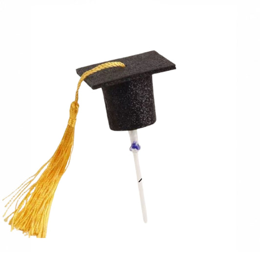 Graduation Cap Cake Topper Gold Tassel