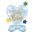 Load image into Gallery viewer, Gender Reveal Heart Foil Balloon Standing - Blue
