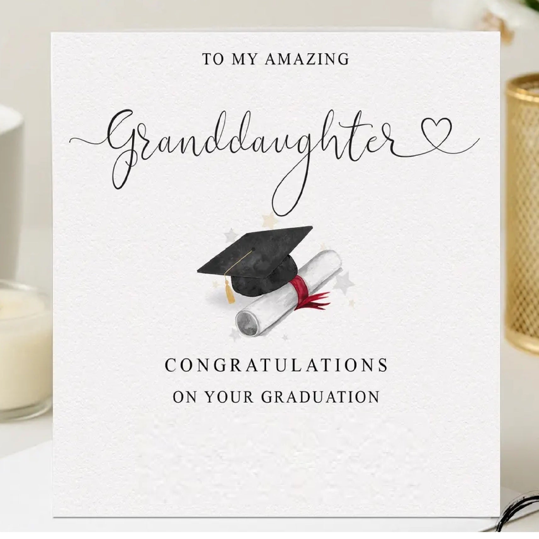 Congratulation Granddaughter Greeting Card