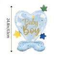 Load image into Gallery viewer, Gender Reveal Heart Foil Balloon Standing - Blue
