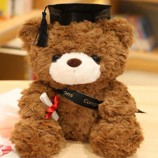Graduation Black Hat Gifts Teddy Bear Plush 28cm