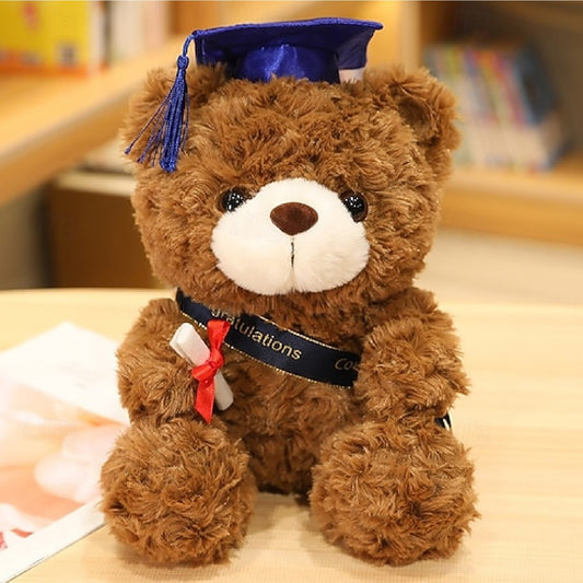 Graduation Blue Hat Gifts Teddy Bear Plush 28cm