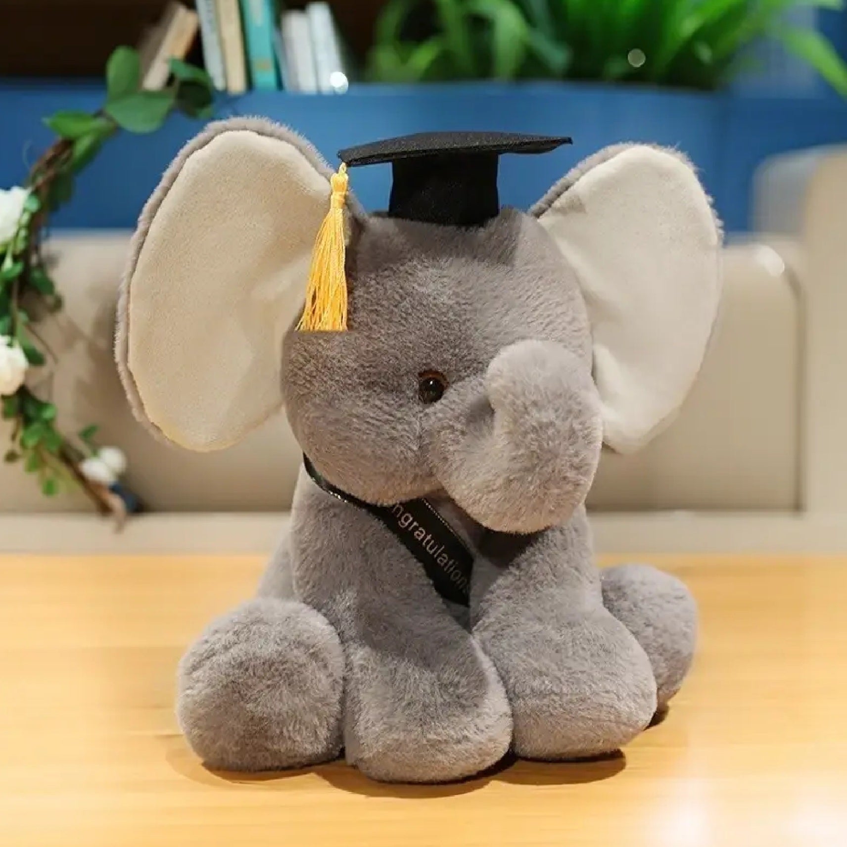 Graduation Elephant Gift Plush Toy