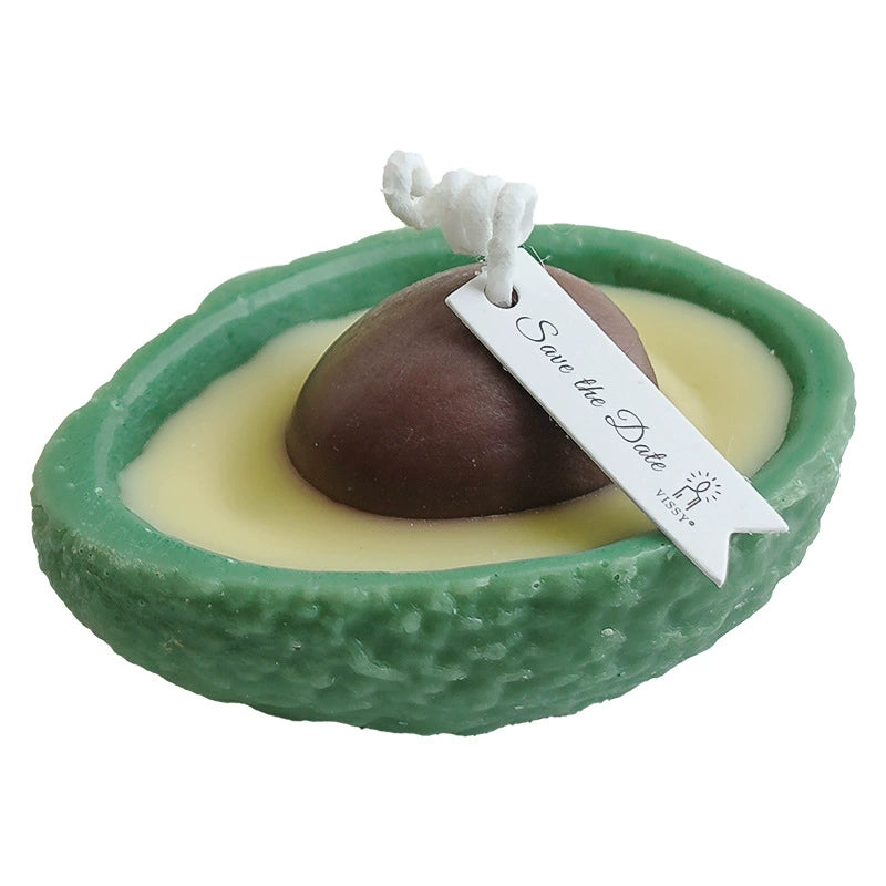 Avocado Shaped Scented Candle - Aromatherapy and Decorative