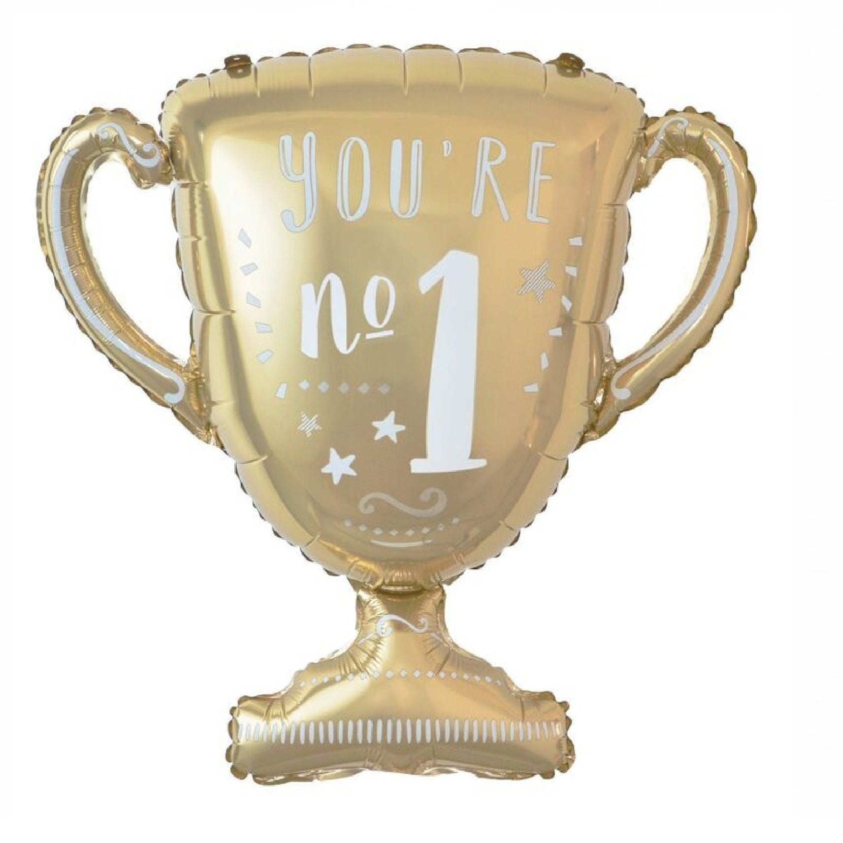 You're No. 1 Winner Cup Foil Balloon Gold
