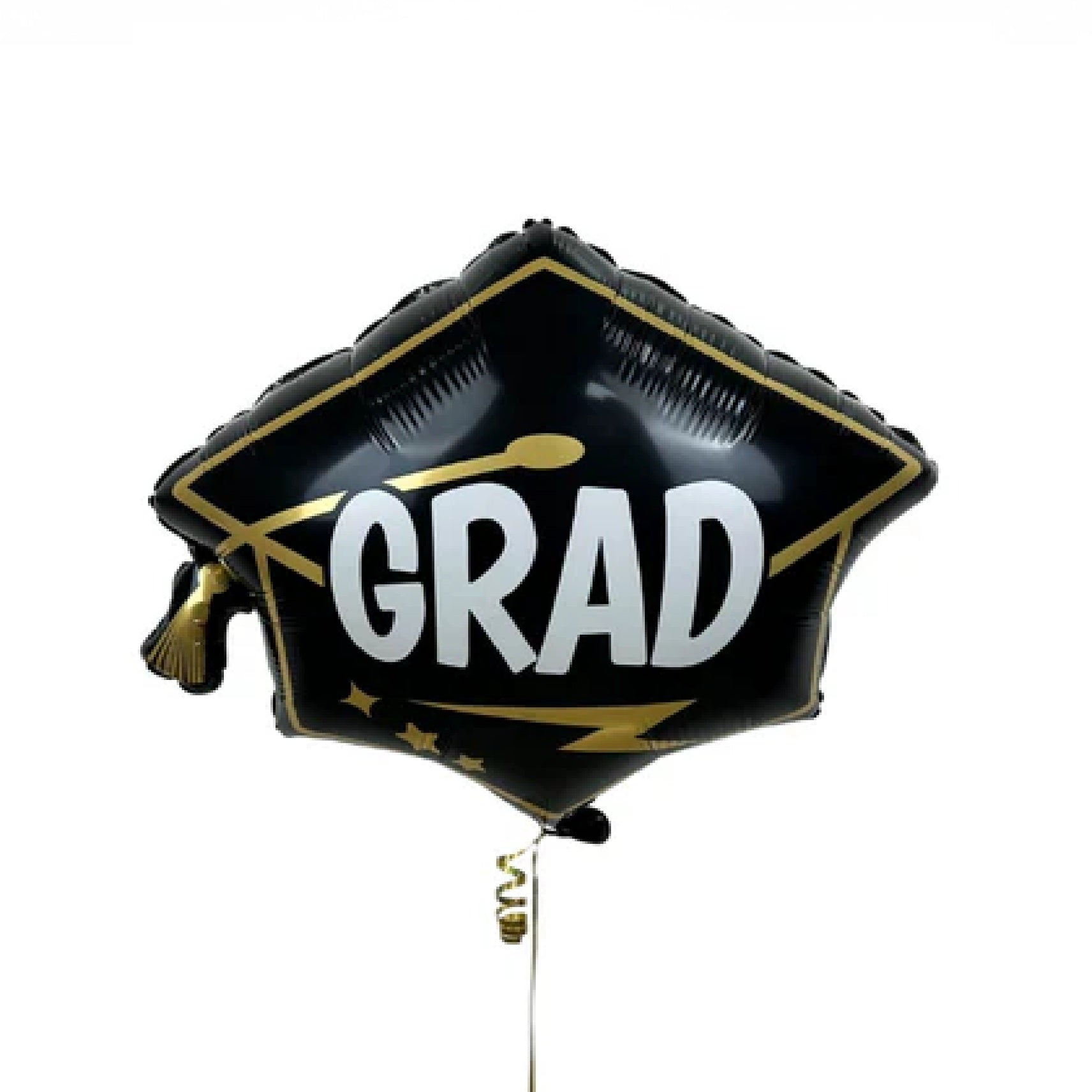 Grad Cap Foil Balloon Black