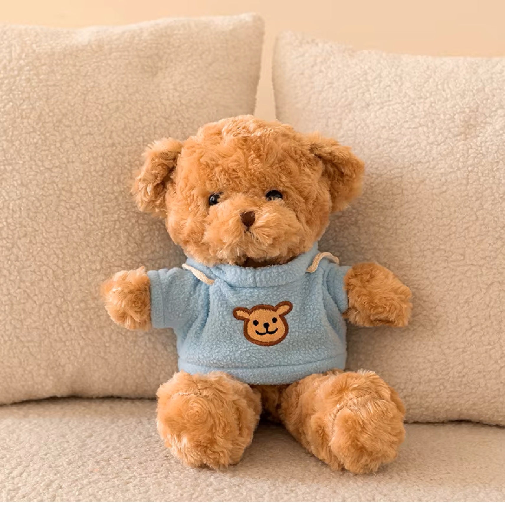 Plush Toy Teddy Bear Blue Festival