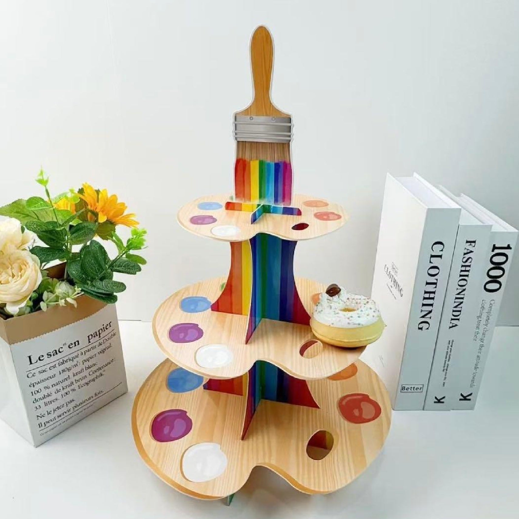 Paint Brush Cup Cake Stand