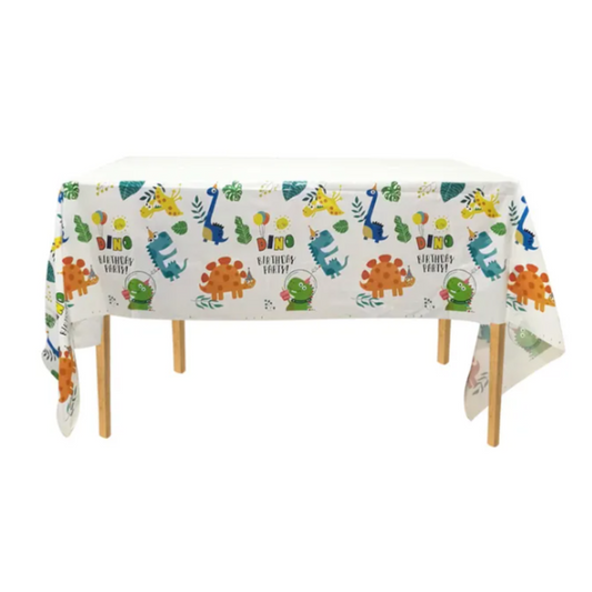 Dino Theme Birthday Party Table Cover